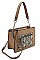 PYTHON PATCH TWO TONE SHOULDER BAG