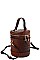 CYLINDRICAL FASHION CROSSBODY BAG
