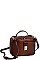 CROC TEXTURED CROSSBODY BAG