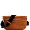 Perforated Fashion Fanny Pack Sling Bag