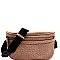 Perforated Fashion Fanny Pack Sling Bag