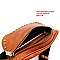 STUDDED BRASS-TONE FANNY PACK SLING BAG
