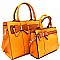 Bow Accent 2 in 1 Twin Tote SET MH-LMS068
