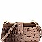 Ostrich Print Cellphone Holder Wallet Cross Body MH-LMS069