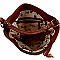 Diagonal Zipper Tassel Accent Hobo Wallet SET MH-LMS0811W