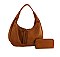 Tassel Zipper 2-in-1 Shoulder Bag Hobo