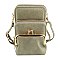 Fashion Kiss Lock Crossbody Bag Cell Phone Purse