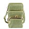 Fashion Kiss Lock Crossbody Bag Cell Phone Purse