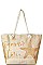 FASHION SUMMER TIME LUREX BEACH BAG