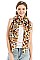MULTI-COLOR LEOPARD PRINT OBLONG SCARF