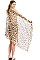 MULTI-COLOR LEOPARD PRINT OBLONG SCARF
