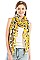 MULTI-COLOR LEOPARD PRINT OBLONG SCARF