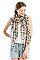 MULTI-COLOR LEOPARD PRINT OBLONG SCARF