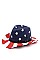STYLISH USA FLAG FEDORA WITH BELT HAT