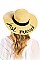 JUST MARRIED EMBROIDERED FLOPPY SUN HAT