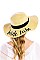 BRIDE TRIBE EMBROIDERED FLOPPY SUN HAT