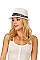 STYLISH SUMMER STRAW ANIMAL PRINT BAND FEDORA HAT