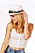 STYLISH SUMMER STRAW ANIMAL PRINT BAND FEDORA HAT