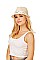 CUTE SUMMER STRAW FLAMINGO PRINT BAND FEDORA