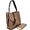 Extendable Strap Compartment Hobo Wallet SET MH-LP0551W
