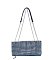 Rhinestone Covered Denim Satchel