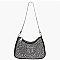 Rhinestone Covered Nylon Shoulder Bag