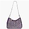 Rhinestone Covered Nylon Shoulder Bag