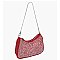 Rhinestone Covered Nylon Shoulder Bag