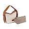 Canvas Colorblock 2-in-1 Satchel