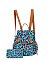 Leopard Printed Canvas 2-in-1 Backpack