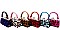 PACK OF 12 PCS ASSORTED COLOR MINI TRENDY LEOPARD COIN PURSE