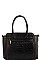 TWO TONE CROCO PATTERN SATCHEL
