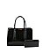 EMBOSSED PATENT HAND TOTE SET