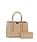 EMBOSSED PATENT HAND TOTE SET