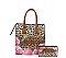 Leopard Hummingbird Flower 2-in-1 Satchel