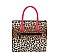 Leopard Hummingbird Flower 2-in-1 Satchel