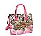 Leopard Hummingbird Flower 2-in-1 Satchel