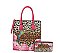 Leopard Hummingbird Flower 2-in-1 Satchel