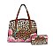 Leopard Hummingbird Flower Handbag version 2