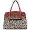 Leopard Hummingbird Flower Handbag version 2