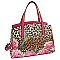 Leopard Hummingbird Flower Handbag version 2