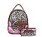 Leopard Hummingbird Flower 2-in-1 Backpack