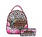 Leopard Hummingbird Flower 2-in-1 Backpack