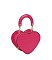Croc Heart Top Handle Satchel