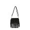 Envelope Flap Fringe Crossbody Bag