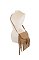 Envelope Flap Fringe Crossbody Bag