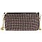 Allover Rhinestone Clutch Crossbody Bag