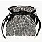 Rhinestone Covered Drawstring Satchel