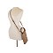 Perforated Round Top Handle Crossbody Bag