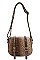 CUTE STYLISH TEXTURED PU LEATHER CROCO PATTERN CROSSBODY BAG  JYLQF-010